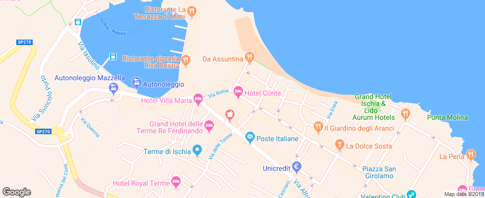 Отель Albergo Conte на карте Италии