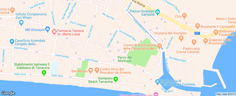 Отель Albergo Lido на карте Италии