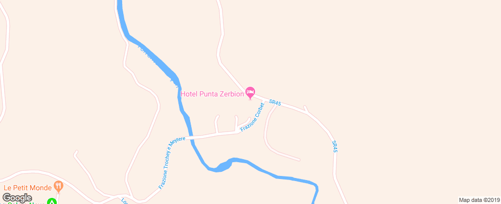 Отель Albergo Punta Zerbion на карте Италии