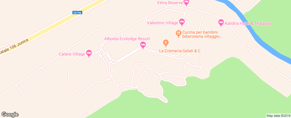 Отель Alborea Eco Lodge Suites на карте Италии
