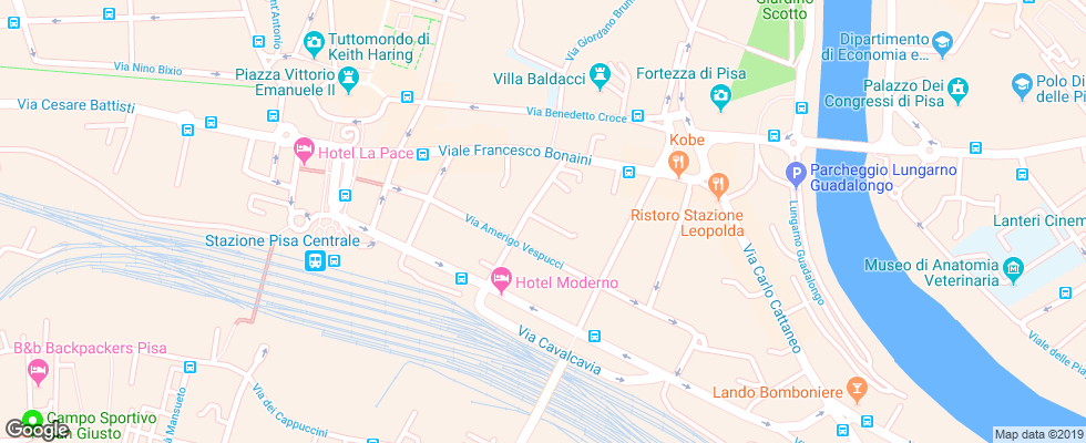 Отель Alessandro Della Spina на карте Италии
