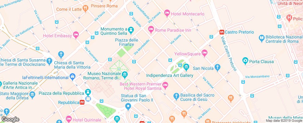 Отель Alexis на карте Италии