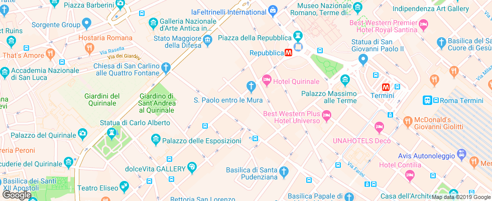 Отель Alius на карте Италии