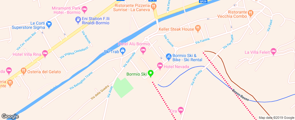Отель Alu Bormio на карте Италии
