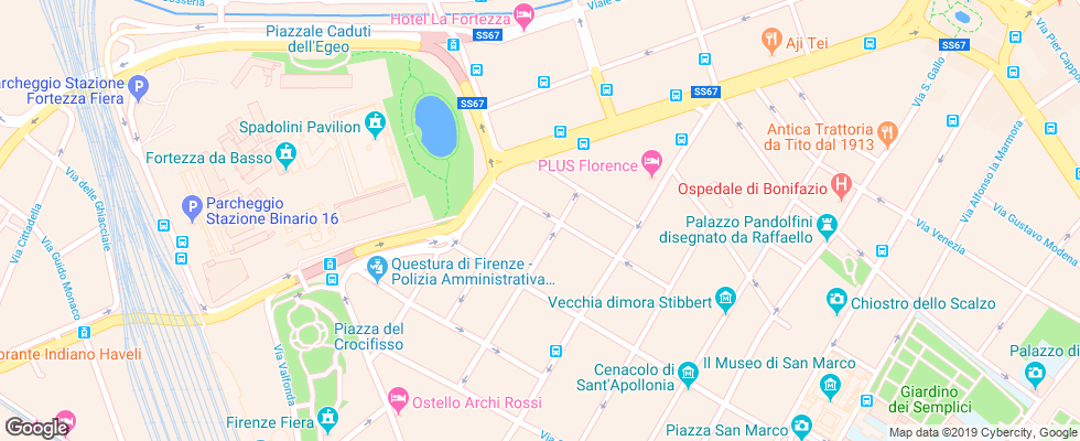 Отель Andrea Florenze на карте Италии