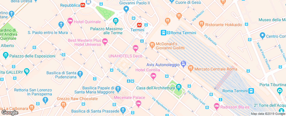 Отель Andreina на карте Италии