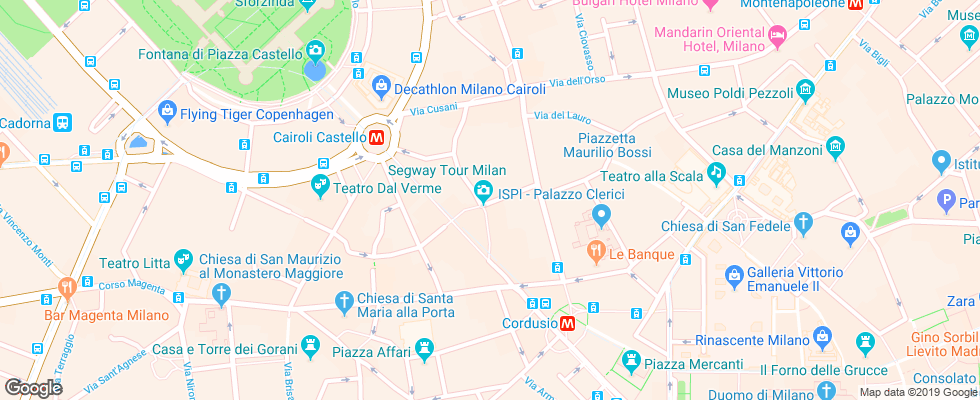 Отель Antica Locanda Dei Mercanti на карте Италии