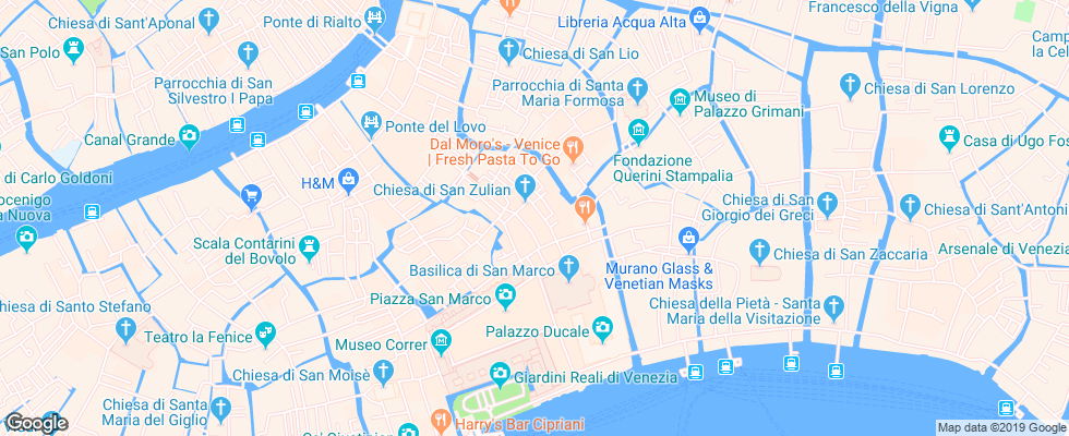 Отель Antico Panada Venezia на карте Италии