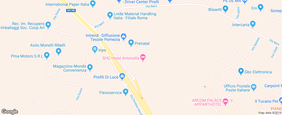 Отель Antonella на карте Италии