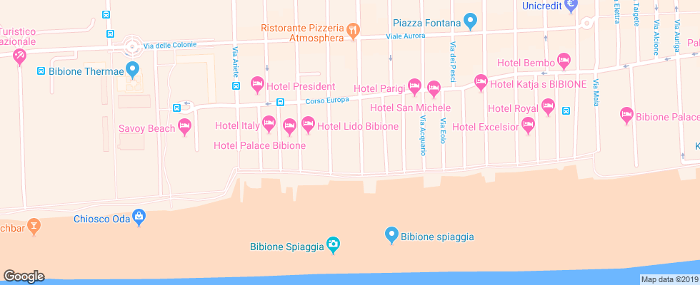 Отель Aparthotel Imperial Bibione на карте Италии