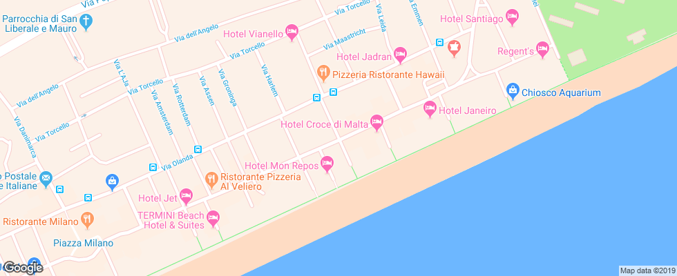 Отель Apartments Elle Apart на карте Италии