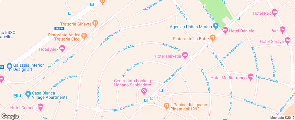 Отель Appartamenti Mecchia на карте Италии