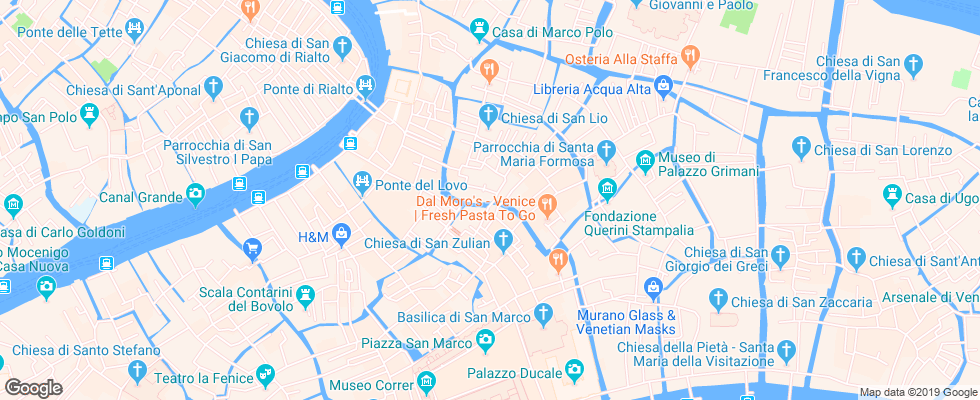 Отель Aqua Palace на карте Италии