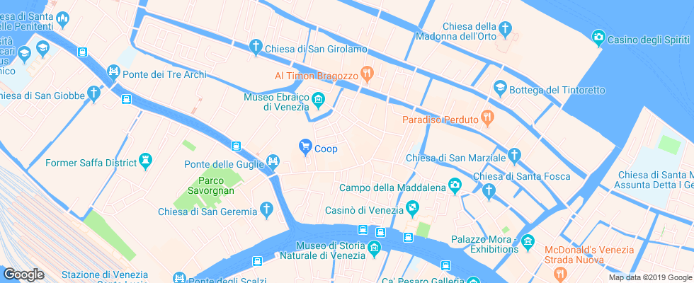 Отель Ariel Silva на карте Италии