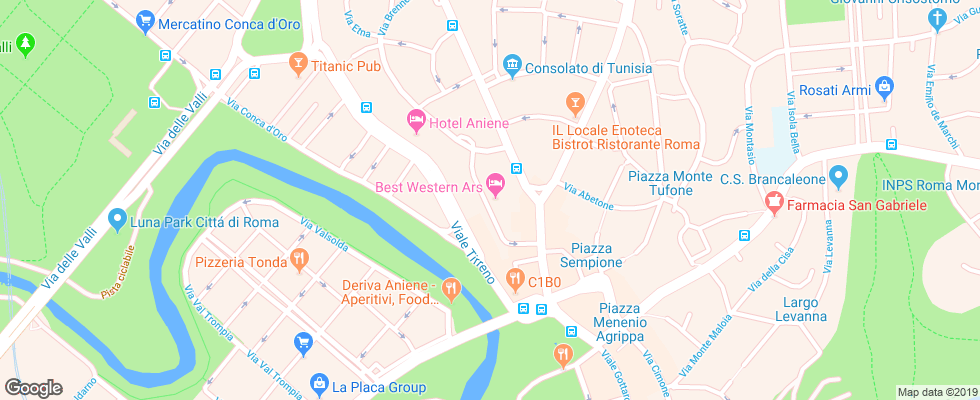Отель Ars на карте Италии