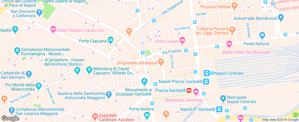 Отель Art Suite Principe Umberto на карте Италии