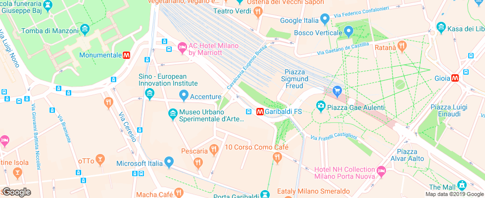 Отель Atahotel Executive на карте Италии