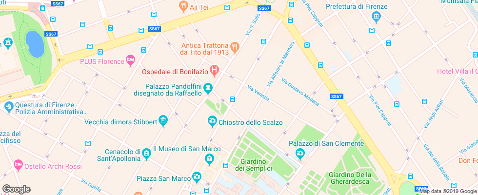 Отель Athenaeum Personal Hotel на карте Италии