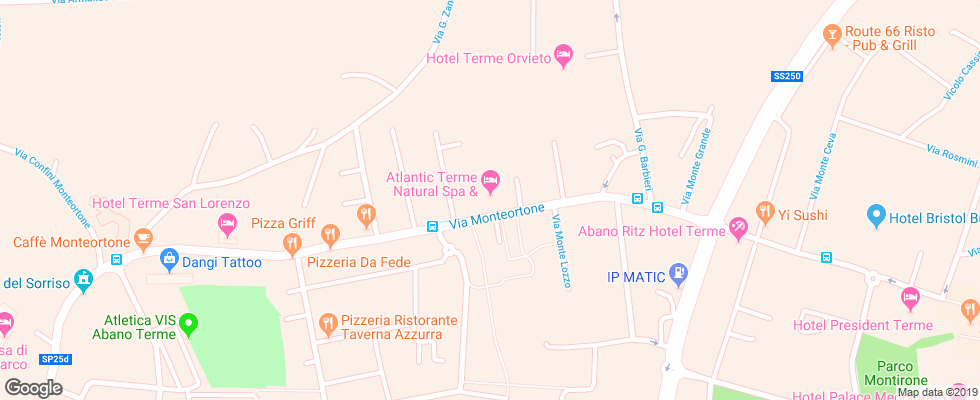 Отель Atlantic Terme на карте Италии