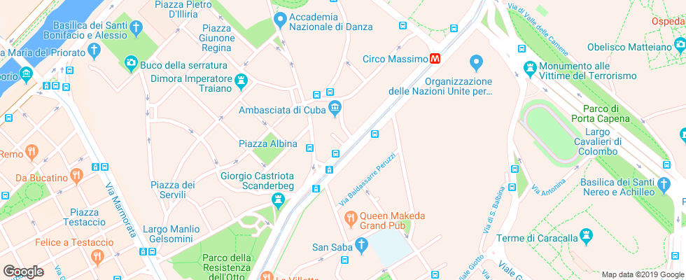 Отель Aventino Guest House на карте Италии