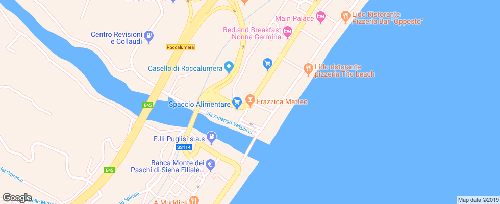Отель B&b La Casa Del Vento на карте Италии
