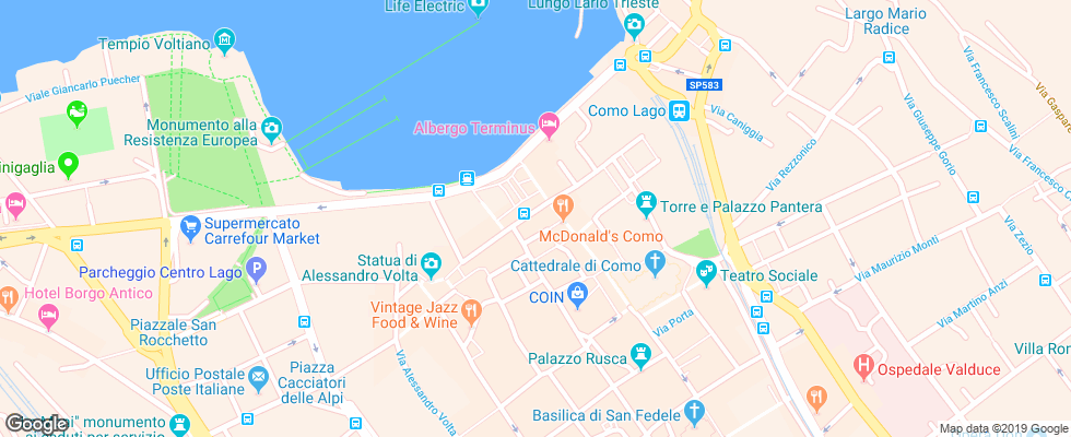 Отель Barchetta Excelsior на карте Италии