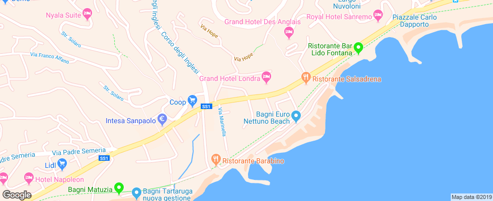Отель Bel Soggiorno на карте Италии