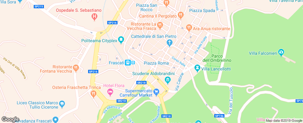 Отель Bellavista Rome на карте Италии