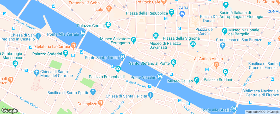 Отель Berchielli на карте Италии