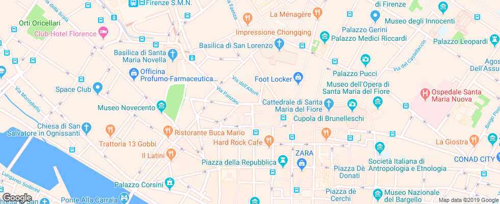 Отель Best Western Premier Laurus Al Duomo на карте Италии