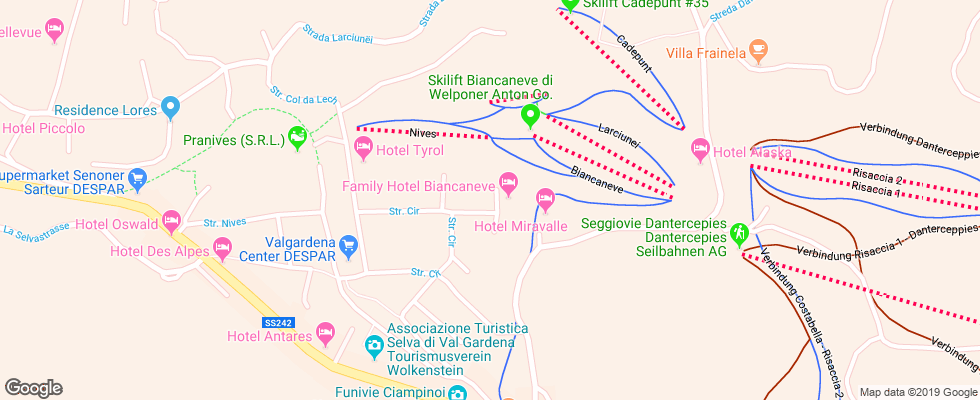 Отель Biancaneve Family & Design на карте Италии