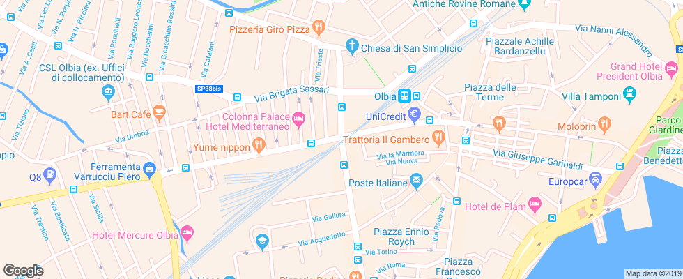 Отель Blu Hotel Laconia Village на карте Италии