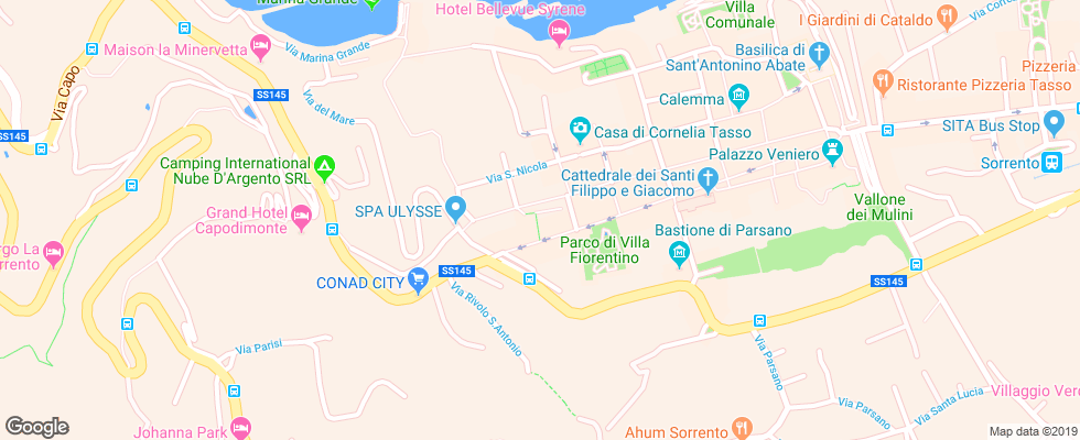 Отель Blu Rooms на карте Италии
