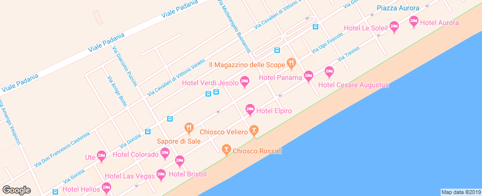 Отель Blumarin Jesolo на карте Италии