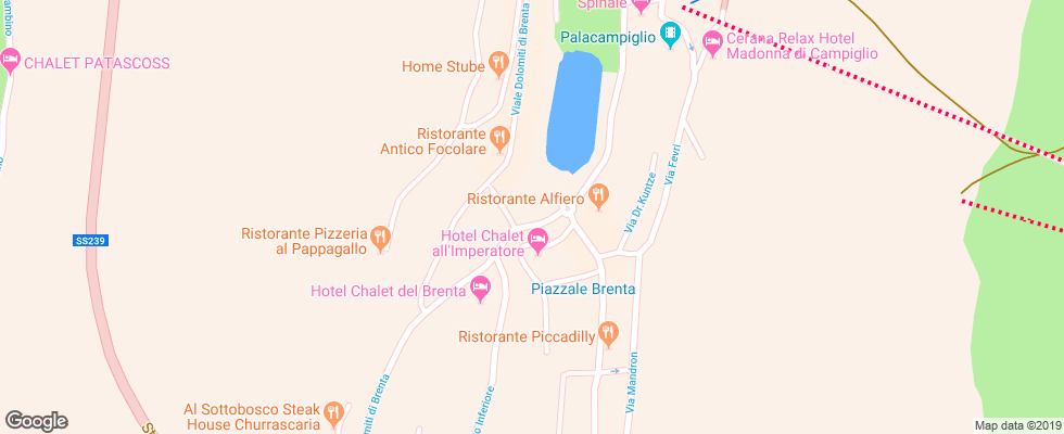 Отель Bonapace на карте Италии