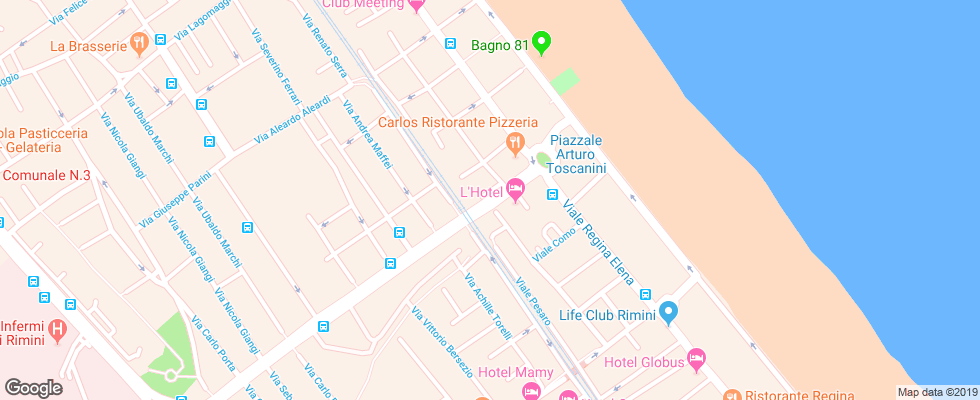 Отель Brennero на карте Италии