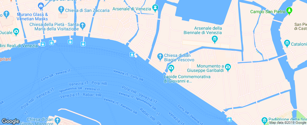 Отель Bucintoro на карте Италии