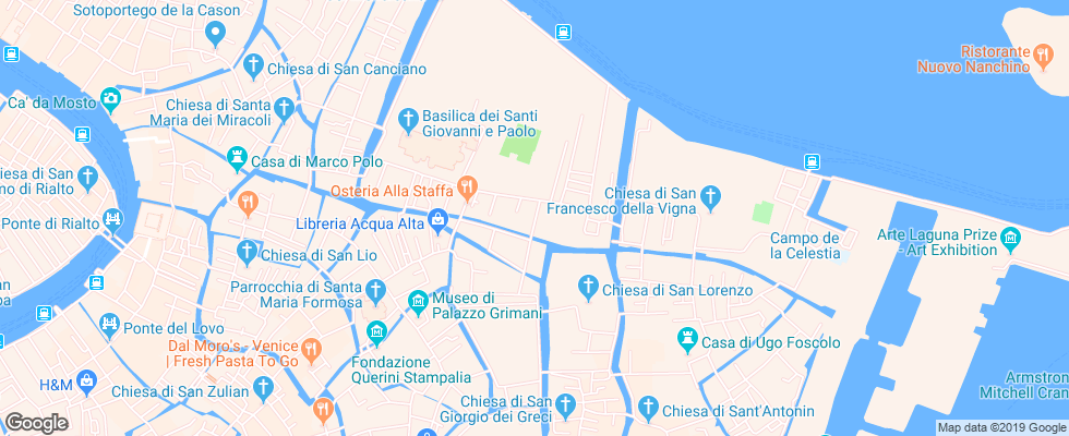 Отель Ca Bauta на карте Италии
