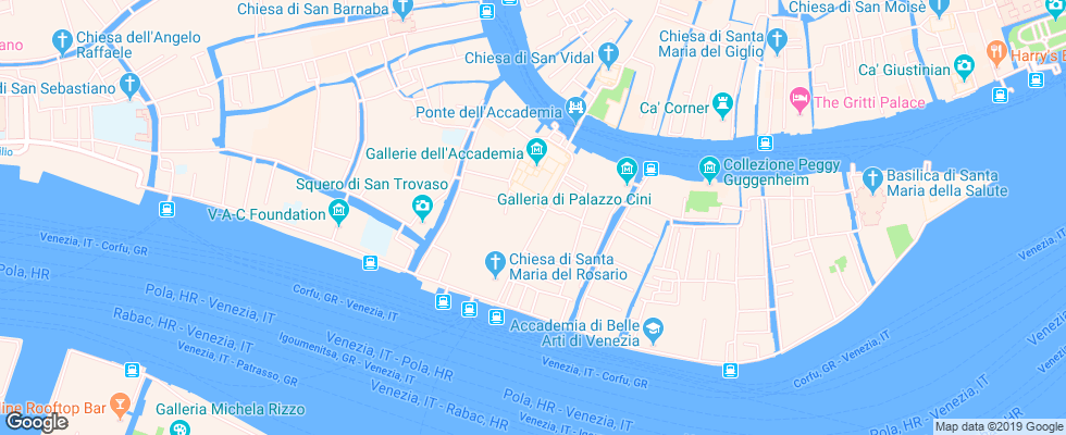 Отель Ca Pisani на карте Италии