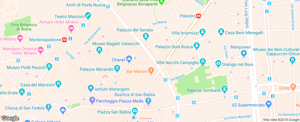 Отель Carlton Baglioni на карте Италии