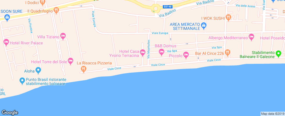 Отель Casa Yvorio на карте Италии