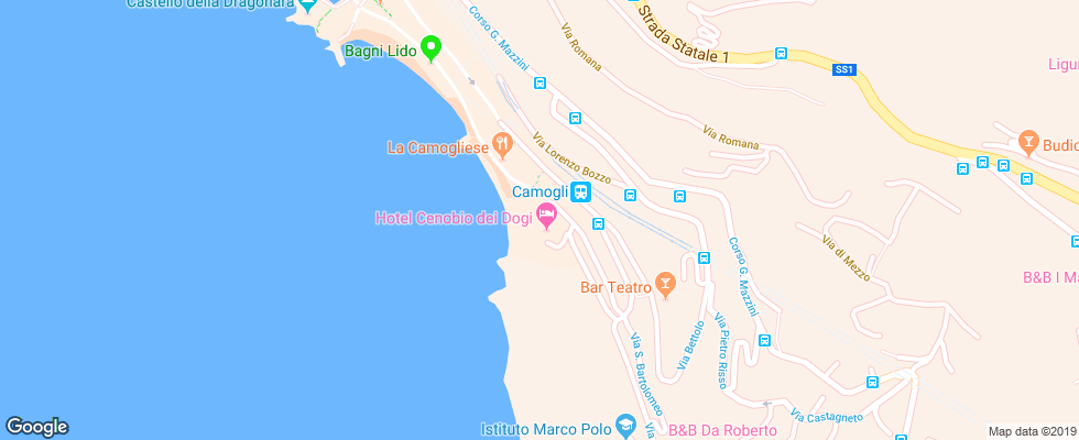 Отель Cenobio Dei Dogi на карте Италии