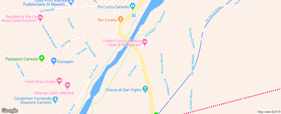 Отель Chalet Fiocco Di Neve на карте Италии