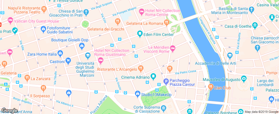 Отель Cicerone на карте Италии