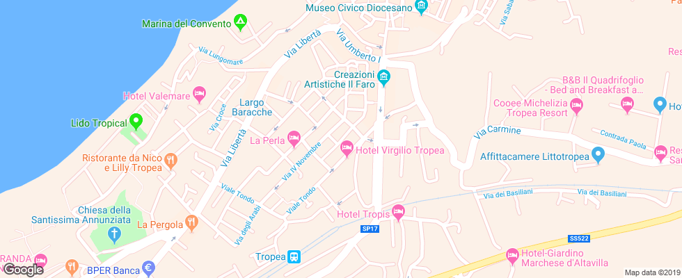 Отель Colomba Doro на карте Италии