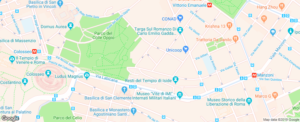 Отель Colosseo Gardens на карте Италии