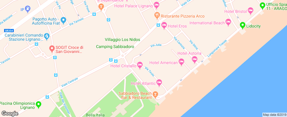 Отель Complesso Puerto Do Sol на карте Италии