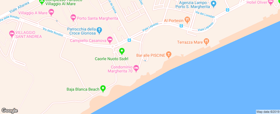 Отель Condominio La Zattera на карте Италии