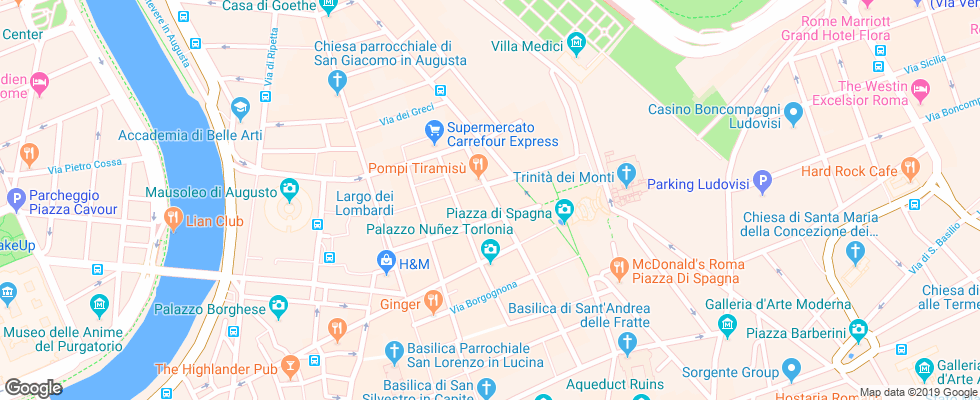 Отель Condotti на карте Италии