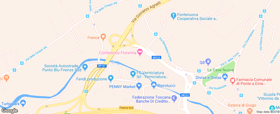 Отель Conference Florentia на карте Италии